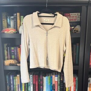 Madewell Ribbed Zip-Front Tee